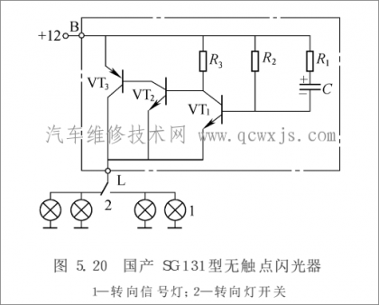 转向灯系统的组成与(闪光器)工作原理