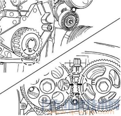 凯越(1.6l l91)正时皮带安装方法