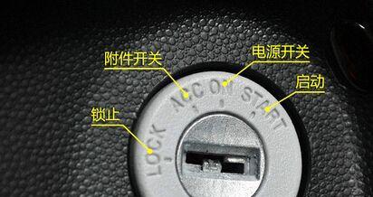 汽车钥匙孔的4个位置字母含义图解
