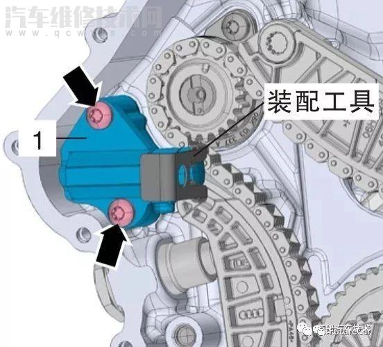 大众ea888发动机正时链条和高压油泵拆装图解