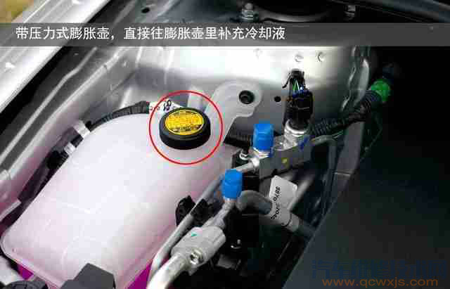宝马x1冷却液位置图图片