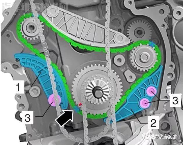 大众ea888发动机正时链条和高压油泵拆装图解