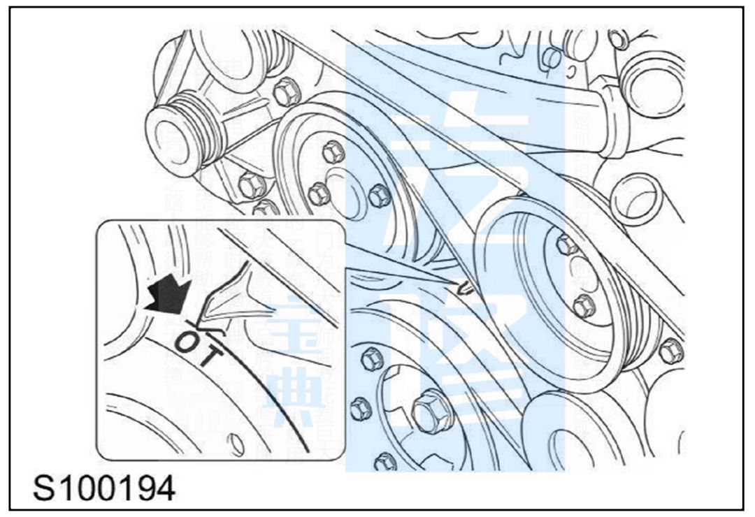 荣威发动机正时皮带校对示意图