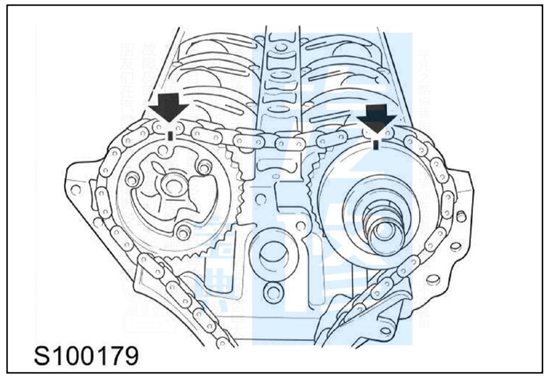 荣威发动机正时皮带校对示意图