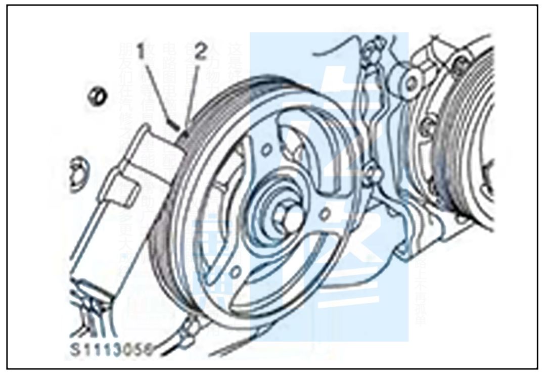 荣威发动机正时皮带校对示意图